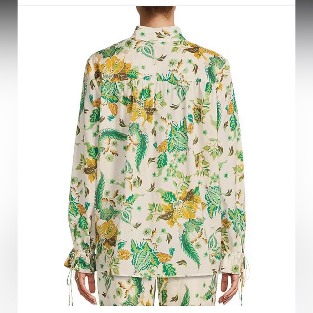 NWT ANTONIO MELANI x The Nat Note Ivy Paisley Floral Print Blouse - Picture 2 of 9